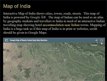 Tablet Screenshot of mapindia.info